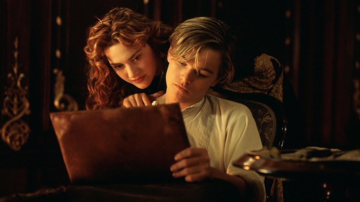 Кейт Уинслет и Леонардо Ди Каприо в к/ф «Титаник», 1997 год. 