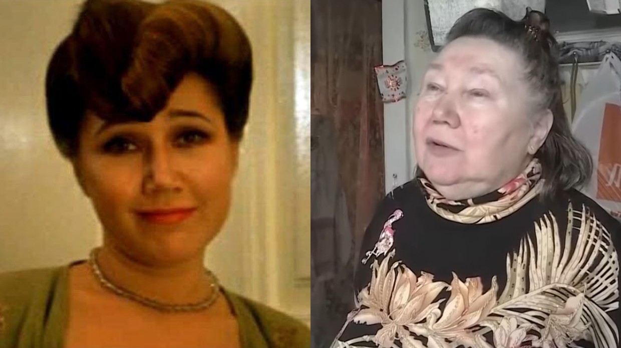 Слева направо: Наталья Назарова в роли Люси в фильме "Любимая женщина механика Гаврилова" и в 2020-м.