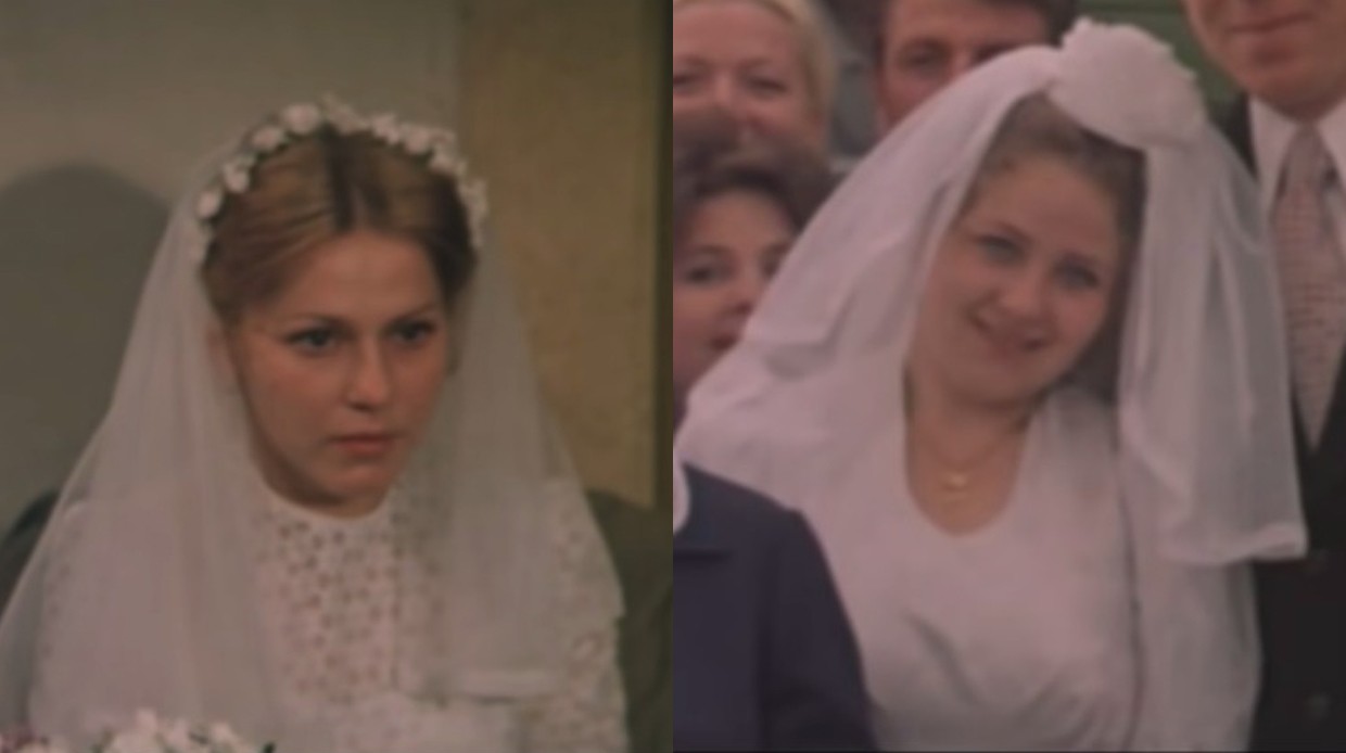 Слева направо: Анна Каменкова в роли Мани и Елена Мельникова в роли Вали в к/ф "Молодая жена", 1979-й. 