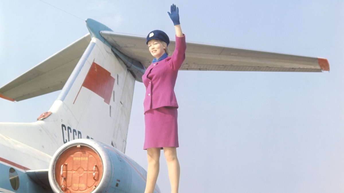 Советская стюардесса в 1972-м