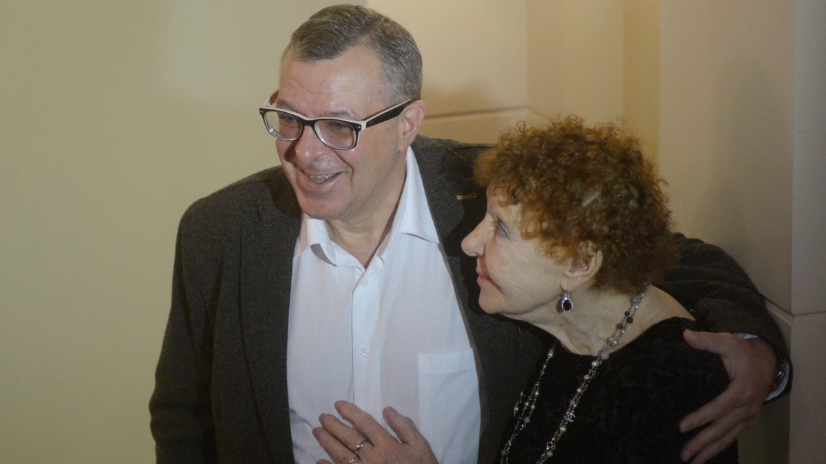 Нина и Андрей Ургант в 2014-м