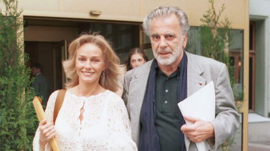 Актеры Наталья Андрейченко и Максимилиан Шелл в Москве в 1995-м
