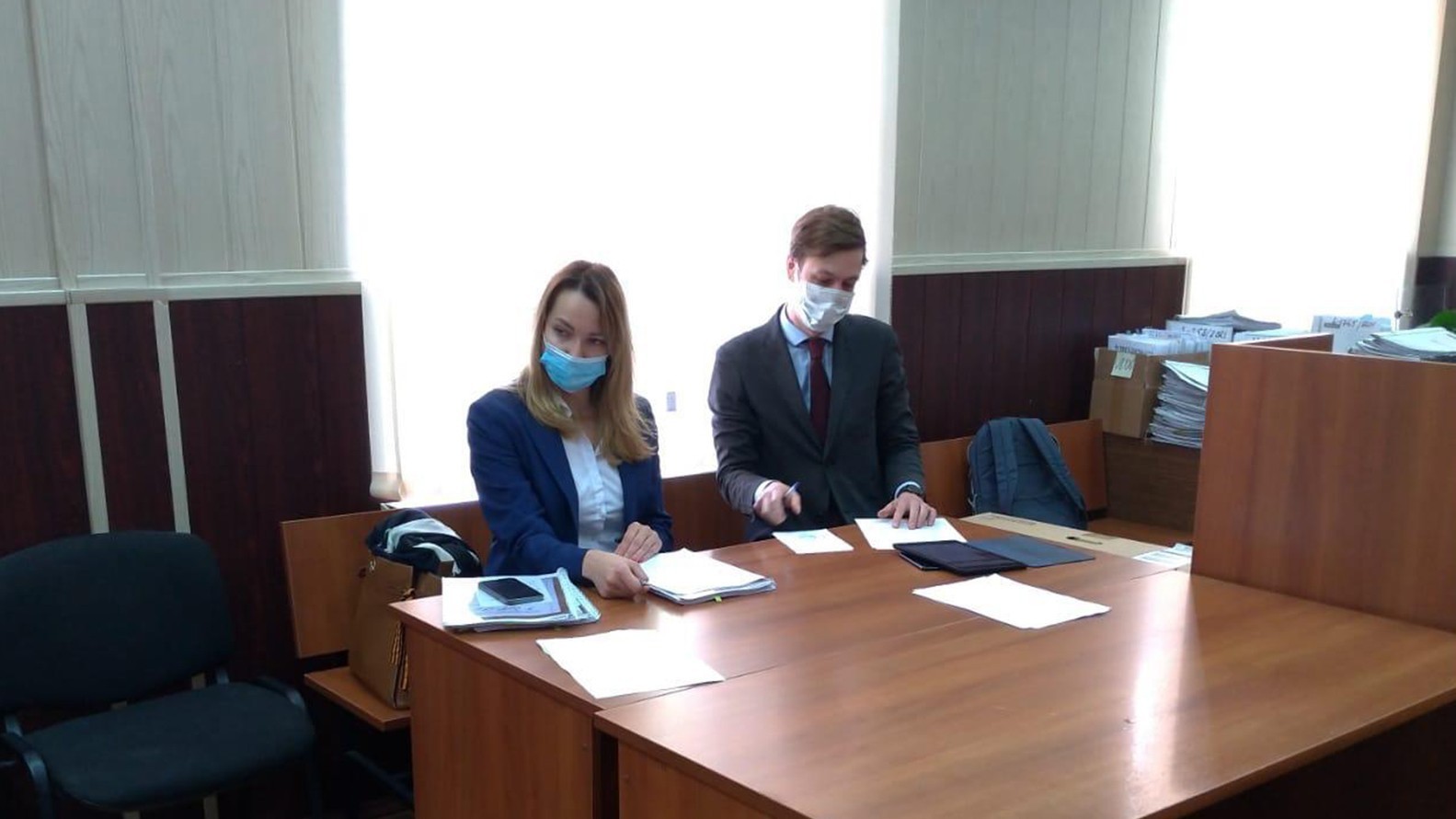 Фото из зала заседаний Таганского районного суда г. Москвы
