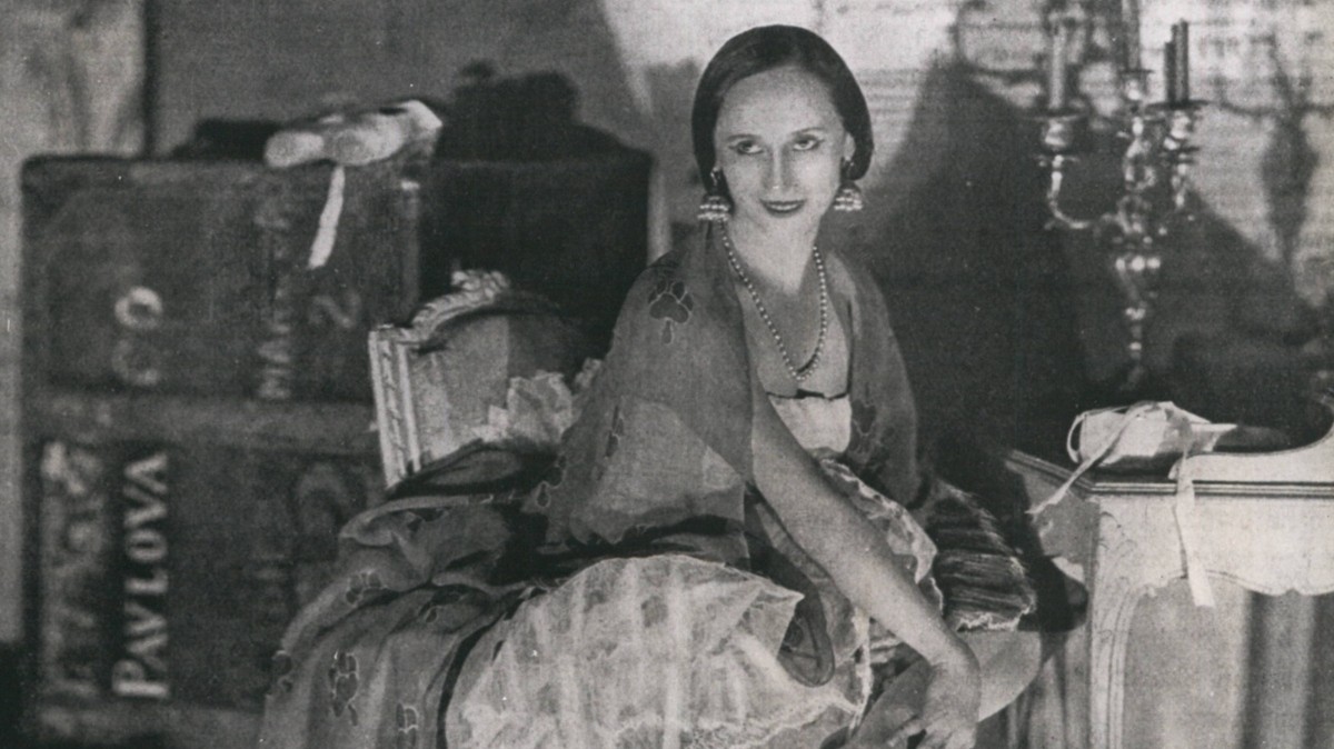 Балерина Анна Павлова в гримерке цирка в 1925-м