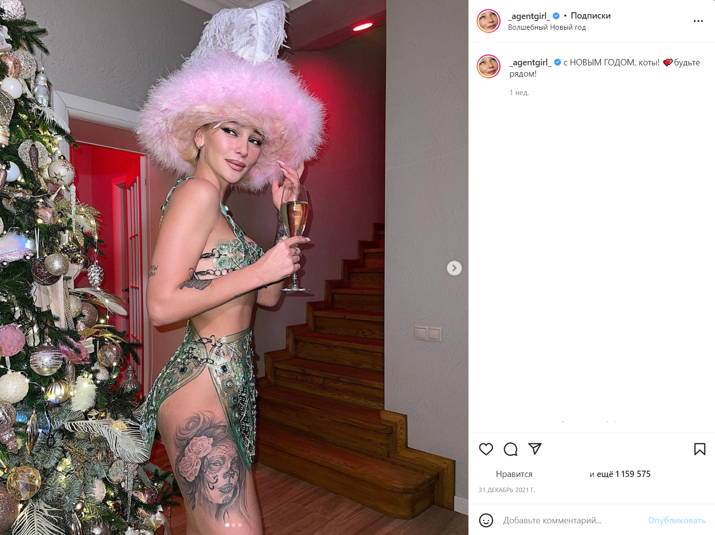 Как российские звезды провели новогодние праздники?