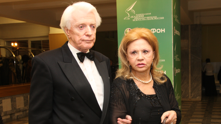 Олег Стриженов с женой Лионеллой