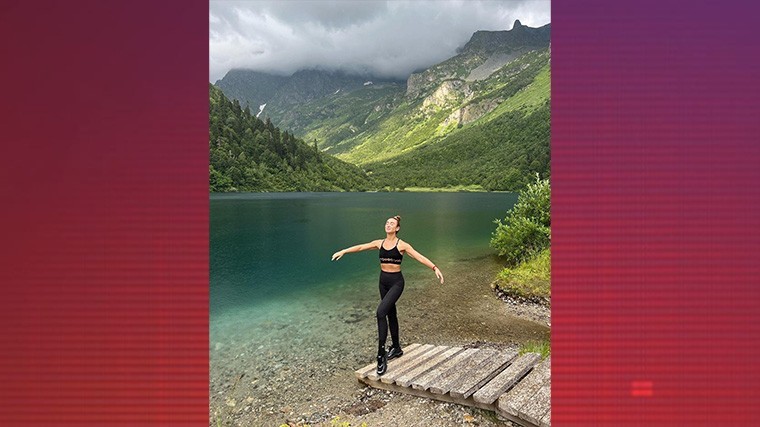 Ольга Бузова на отдыхе на озере Кардывач.