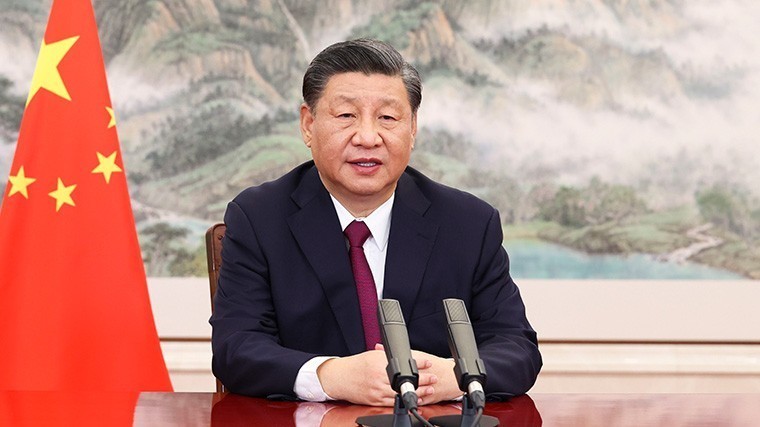 Си Цзиньпин во время открытия Боаоского азиатского форума.