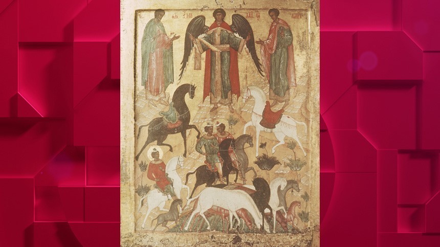 Икона “Чудо о Флоре и Лавре”, IV век. Храм святых мучеников Флора и Лавра. Репродукция. 
