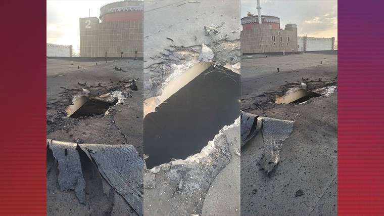 Снимки повреждений опубликовал Владимир Рогов - член Главного совета Военно-гражданской администрации Запорожской области.
