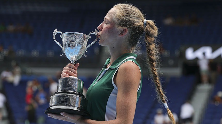 Финал юниорского теннисного турнира "Australian Open".