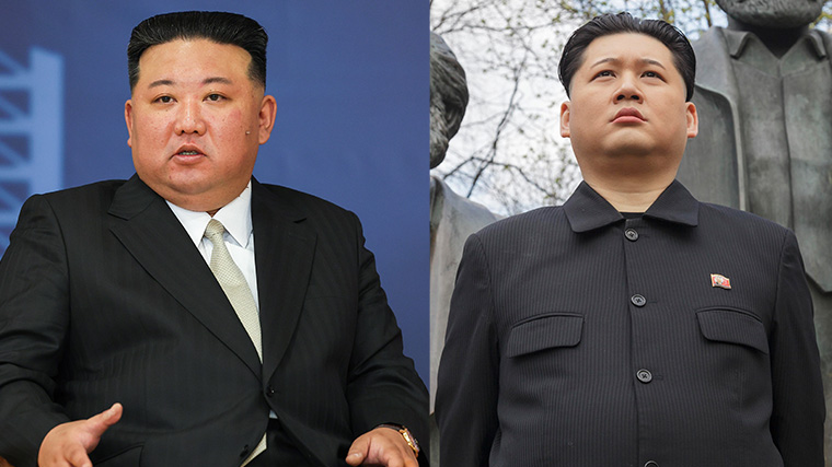 Ким Чен Ын и его двойник Говард Икс