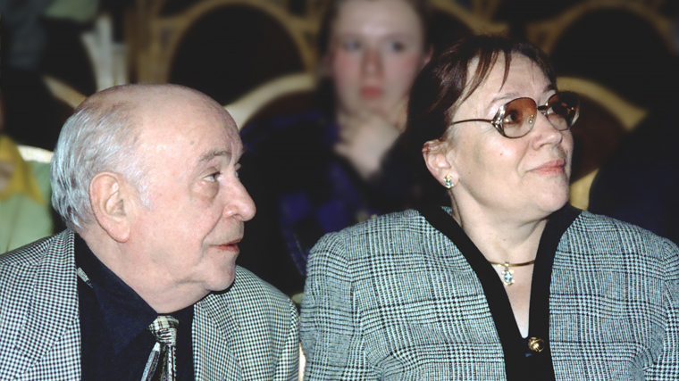 Ролан Быков и Елена Санаева