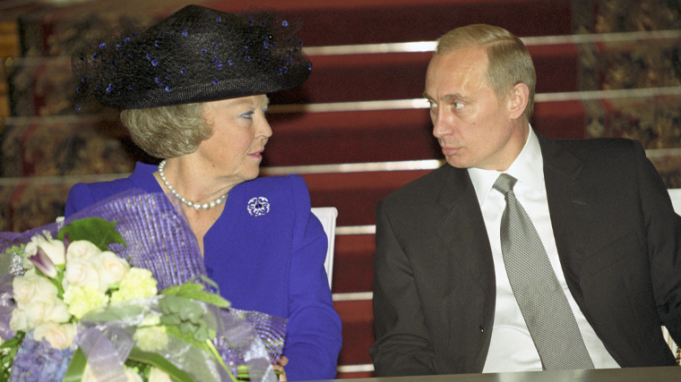 Владимир Путин и королева Беатрикс
