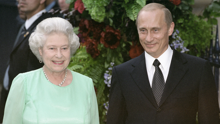 Владимир Путин и королева Елизавета II