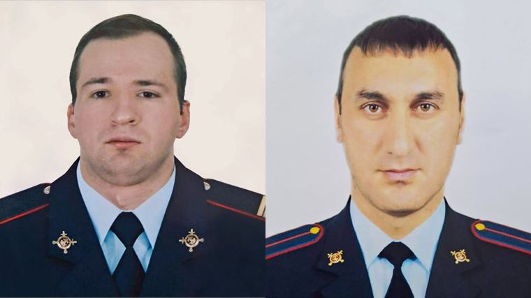 Погибшие при нападении в Карачаевске полицейские Роман Гущин и Мурат Калаханов