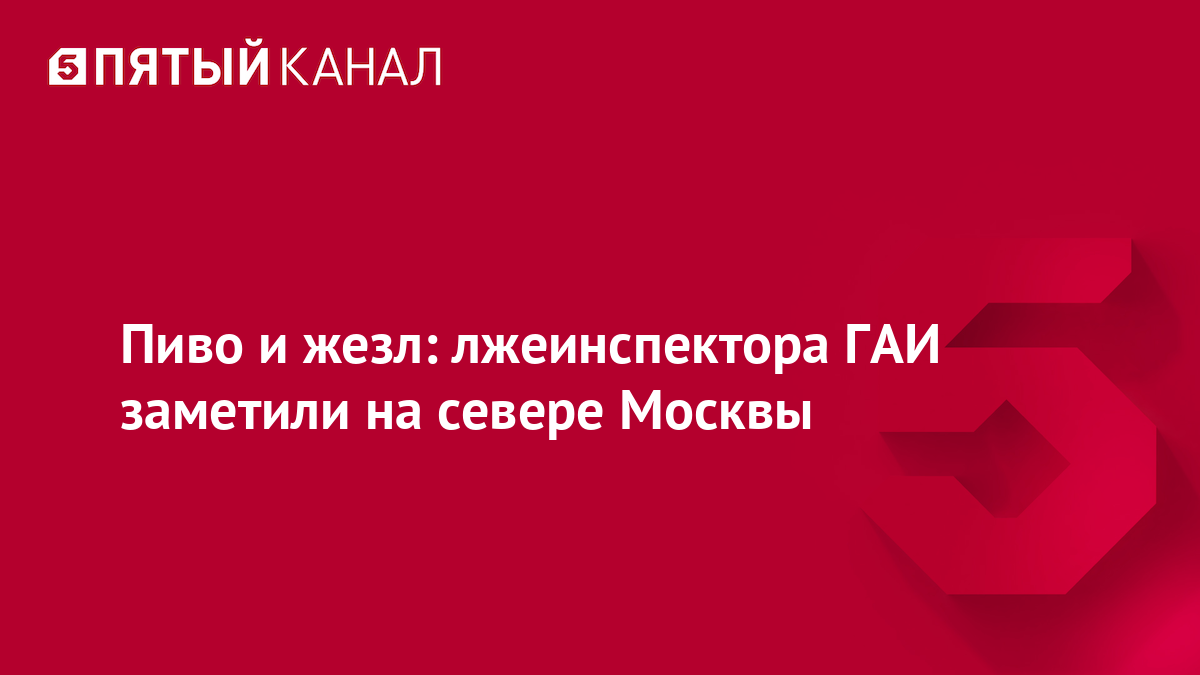 Пиво и жезл: лжеинспектора ГАИ заметили на севере Москвы