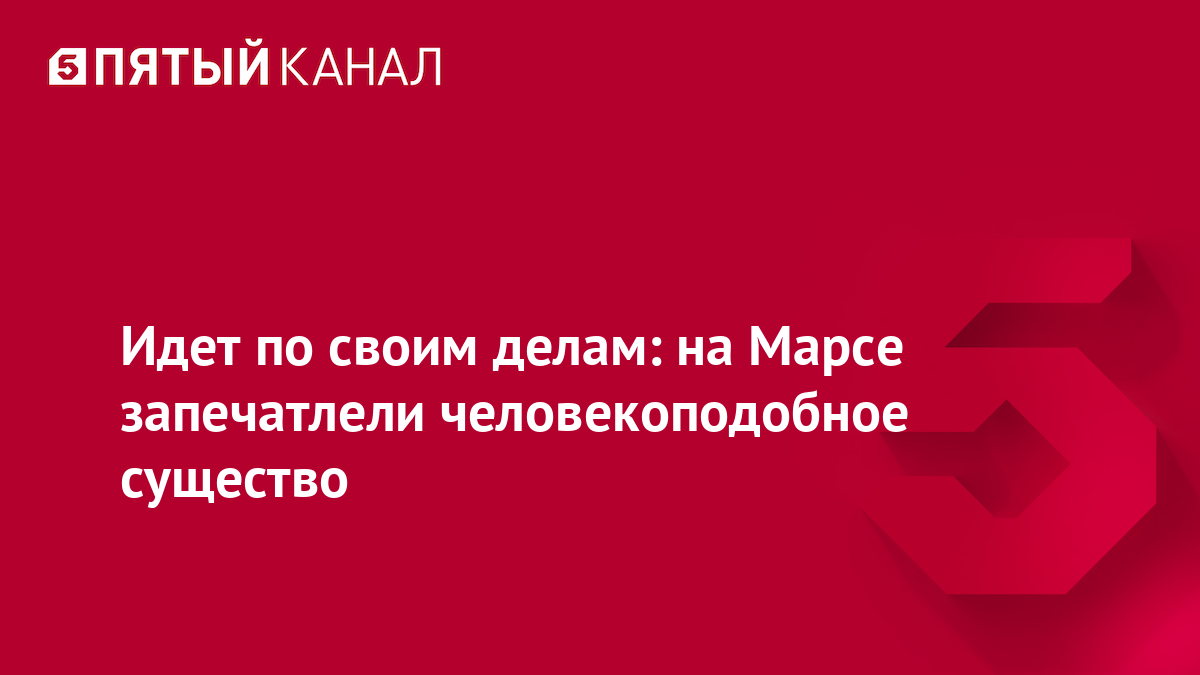 Идет по своим делам: на Марсе запечатлели человекоподобное существо