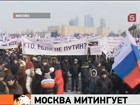 Россия митингует. На улицы, не побоявшись холода, вышли как сторонники власти, так и её противники