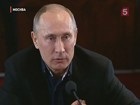 В полночь Владимир Путин приехал в свой избирательный штаб