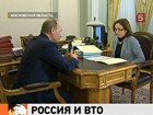 Проблемы, которые могут возникнуть при вступлении России в ВТО, Владимир Путин обсудил с Эльвирой Набиуллиной