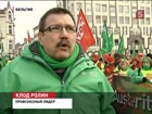 Во время саммита Евросоюза в Бельгии идут митинги протеста