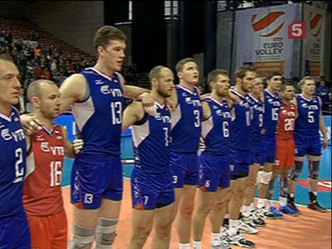 Российские волейболисты завоевали золотые медали европейского чемпионата