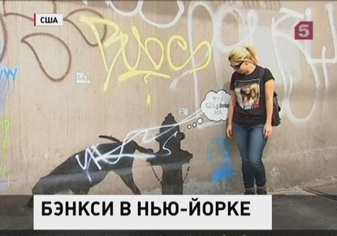 Неуловимый художник Бэнкси вернулся на улицы Нью-Йорка