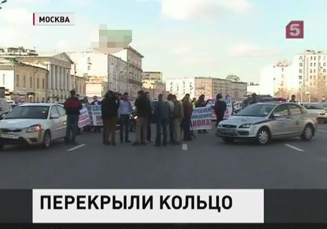 Московские байкеры блокировали Садовое кольцо