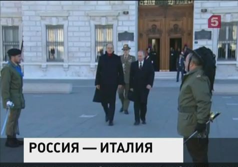 Владимир Путин провел переговоры с премьером-министром Италии