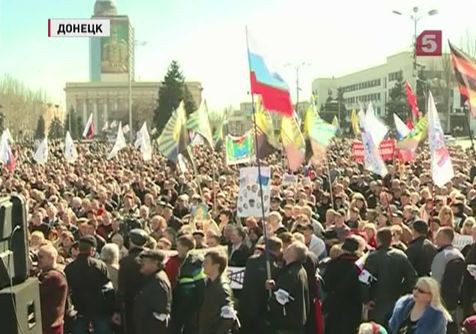 В восточных регионах Украины продолжаются митинги