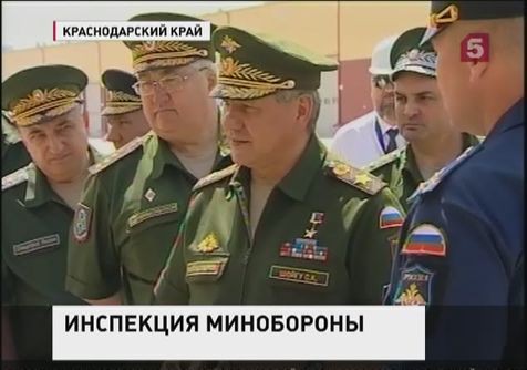 Сергей Шойгу проинспектировал строительство военного городка на Кубани