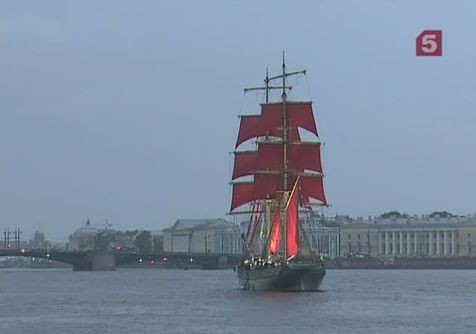 В Петербурге прошла репетиция праздника выпускников Алые паруса