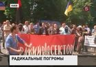 Активисты "Правого сектора" в выходные устроили погромы в нескольких городах Украины