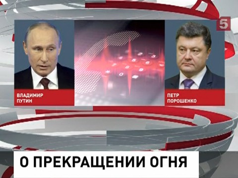 Владимир Путин и Петр Порошенко обсудили ситуацию на Украине по телефону