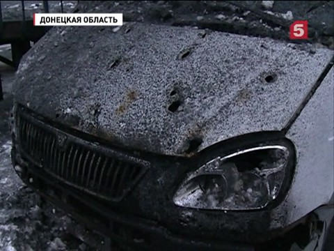 В Донецке снаряд попал в маршрутку