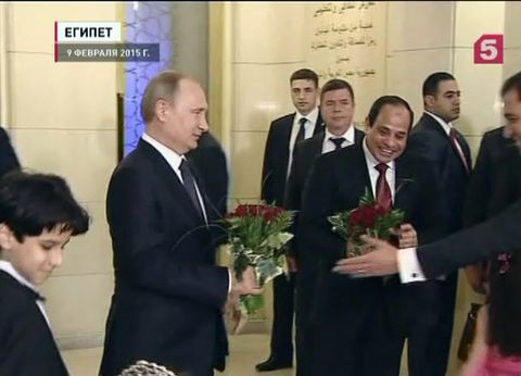 Владимир Путин проведет переговоры с президентом Египта