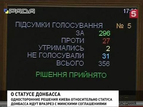 Закон об особом статусе Донбасса перечеркнул минские соглашения, считают в ДНР