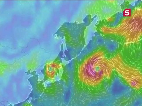 Мощный тайфун "Гони" приближается к Дальнему Востоку