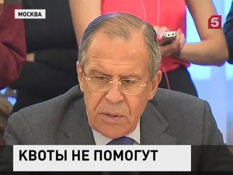 Сергей Лавров: Ответственность за беженцев должны нести страны, которые развязали конфликты на Ближнем Востоке