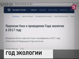 2017 год объявлен Годом экологии в России