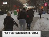 На восточном побережье США устраняют последствия мощного снегопад