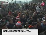 На границе Греции и Македонии беженцы блокировали ж/д пути