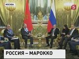 Владимир Путин в Кремле приветствовал короля Марокко Мухаммеда Шестого