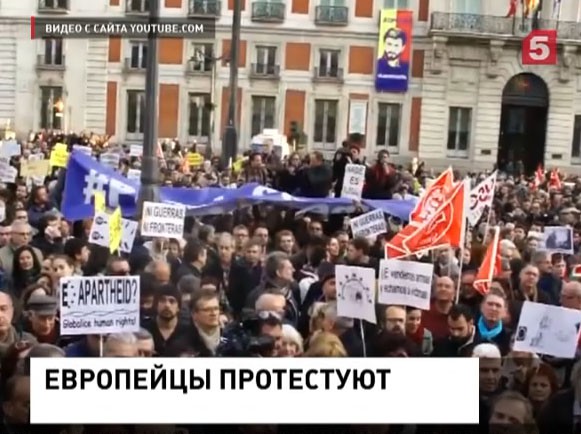 В Испании прошли митинги против сделки Анкары и Евросоюза по беженцам