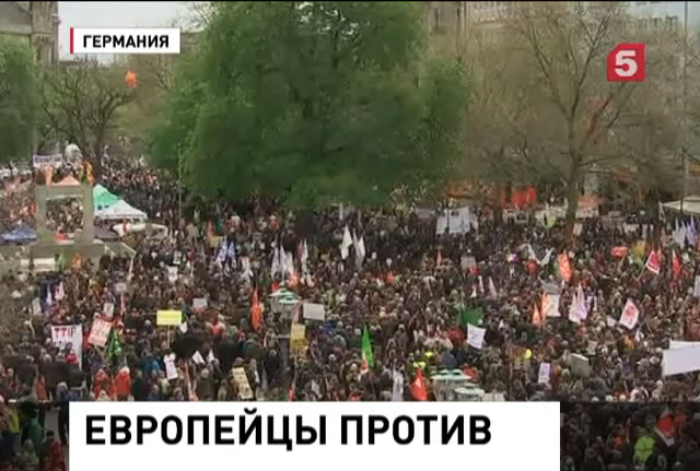 В Ганновере митингуют против свободной торговли между Евросоюзом и США