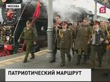 На Белорусском вокзале Москвы встретили поезд Победы