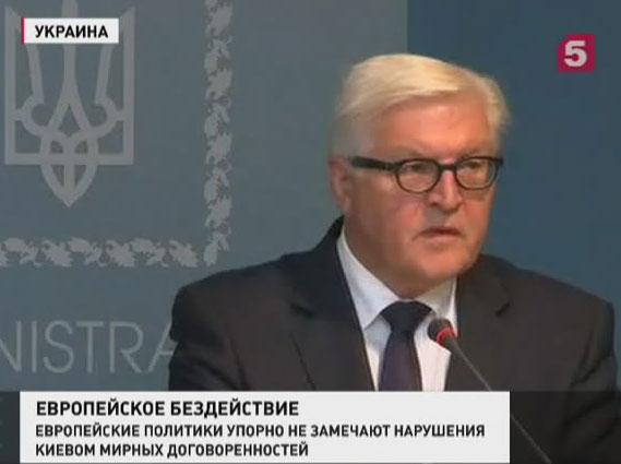 Штайнмайер заявил о гарантиях соблюдения перемирия со стороны Киева