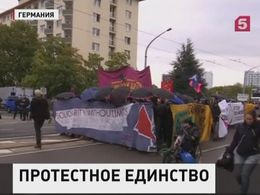 День единства в Германии ознаменовался протестными шествиями