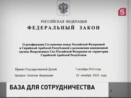 Владимир Путин подписал закон о бессрочном размещении российской авиагруппы в Сирии